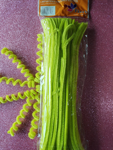 Limpiapipas Colores Sólidos — Amarillo Neón